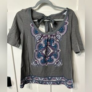 Anthropologie x Akemi + Kin Brilliant Bow Tie Back Top